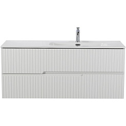 Cezares Тумба под раковину Duet-N 120 R подвесная Bianco Lucido – фотография-2