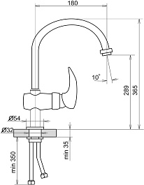 AquaGranitEx Смеситель для кухни C-5035 (328) бежевый – фотография-2