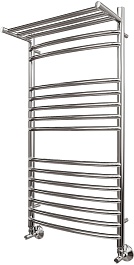 Point Полотенцесушитель водяной П14 500x1000 PN05150SP с полкой хром – фотография-1