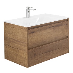 BelBagno Тумба с раковиной Kraft 100 подвесная Rovere tabacco – фотография-1