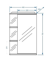 Stella Polare Мебель для ванной Волна 45 – фотография-8