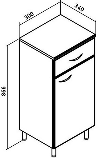Runo Тумба Универсальная 30 R – фотография-2