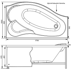 Aquanet Экран для ванны Palma R – фотография-6