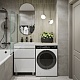 Vivon Тумба с раковиной под стиральную машину Harper 120L напольная белый глянец – картинка-17
