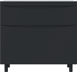 Vivon Тумба с раковиной Ostin 90 напольная черная матовая – фотография-6