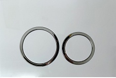 Ceruttispa Клавиша смыва CR05WH белая глянцевая