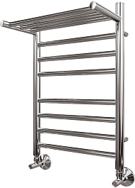 Point Полотенцесушитель водяной П7 400x600 PN10146SP с полкой хром – фотография-1