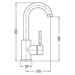 Cezares Смеситель OLIMP-LSM2-01-L для раковины – фотография-2