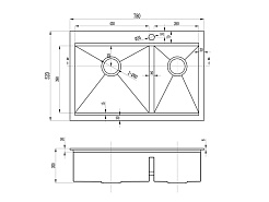 Zorg Кухонная мойка Master Arte ZM X-5278-L – фотография-2