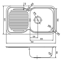 Iddis Мойка из нержавеющей стали Strit STR76SRi77 шелк – фотография-2