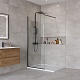 BelBagno Душевая перегородка Kraft KRAFT-L-1-70-C-NERO 70x195 профиль черный матовый стекло прозрачное – картинка-8