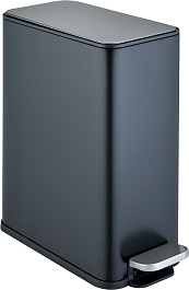 WeltWasser Ведро для мусора WW Paolo BL 10L черное матовое – фотография-1
