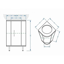 Stella Polare Тумба с раковиной Концепт 30 – фотография-4