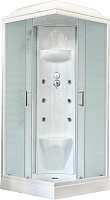 Royal Bath Душевая кабина HP RB 80HP7-WC 80x80 с г/м стекло матовое профиль белый