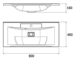  Тумба с раковиной "Regale" cеребряный меланж – фотография-5