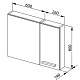 Aquanet Зеркало для ванной "Данте 60" (камерино 1 навесной шкафчик R) – фотография-8