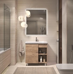 Vigo Мебель для ванной Milos 800-1-0 дуб золотой – фотография-2