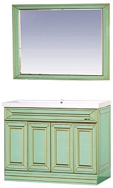 Misty Тумба с раковиной Vena 120 салатовый/патина – фотография-2