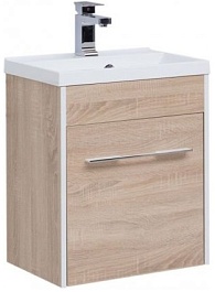 Aquanet Тумба под раковину Августа 50 дуб сонома – фотография-1