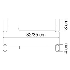 WasserKRAFT Держатель бумажных полотенец "Berkel K-6822" 32 см – фотография-2