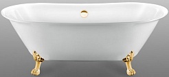 Фэма Акриловая ванна "Ottavia", ножки золото, покрытие RAL матовое – фотография-1