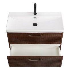 BelBagno Тумба с раковиной Due 80 подвесная Noce – фотография-4