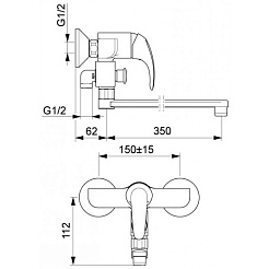 Oras Смеситель Polara 1446Y универсальный – фотография-2