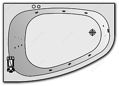 Kolpa San  Комплект гидромассажа Kolpa San Chad Optima (массаж: боковой, спины, ног) – фотография-1