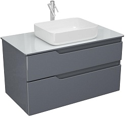 Owl 1975 Тумба для умывальника Hella Cristal 100 серый лак – фотография-1