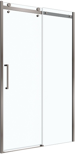 BelBagno Душевая дверь в нишу Marino MARINO-2-BF-1-120-C-GM 120x195 профиль оружейная сталь стекло прозрачное – фото-1