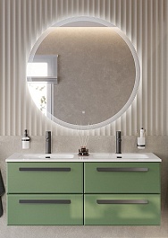 BelBagno Мебель для ванной Eco Cer-N 120 с 4 ящиками фисташковый софт CZR-8095-120-2 ручки матовые чёрные – фотография-1