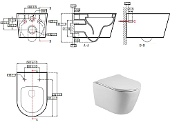 Aquatek Унитаз подвесной Бетта AQ1253W-00 – фотография-3