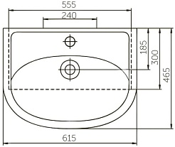 Vigo Тумба c раковиной Hoska 60 (Уют) белая – фотография-10