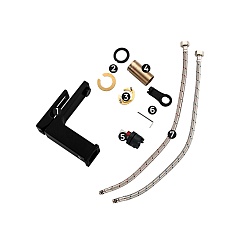 Gappo Смеситель для раковины G17-6 G1017-6 черный – фотография-4