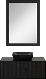 Brevita Мебель для ванной Richard 105 подвесная черная матовая – фотография-1