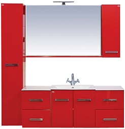 Misty Пенал для ванной Атланта 30 алый мак L – фотография-2