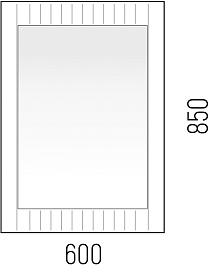 Corozo Зеркало Терра 60 графит – фотография-6
