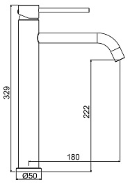 Frap Смеситель для раковины H807 F10807-2 сатин – фотография-3