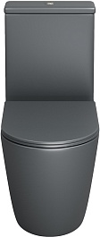 Grossman Унитаз компакт Color GR-4480GMS темно-серый матовый – фотография-2