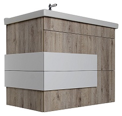 Aquanet Тумба с раковиной "Мадейра 80" дуб кантри – фотография-7