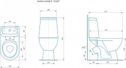 Rosa Унитаз-компакт Сканди Люкс – фотография-4