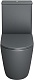 Grossman Унитаз компакт Color GR-4480GMS темно-серый матовый – фотография-12