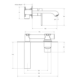 BelBagno Смеситель для раковины Aurora AURORA-BLVM-CRM-W0 хром – фотография-2
