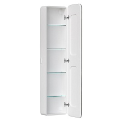 Equil Шкаф пенал Soldi LED 40 подвесной белый софт – фотография-3