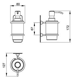 Timo Дозатор для жидкого мыла Nelson 160038/02 – фотография-2