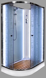 DTO Душевая кабина ЕМ1511 N (без крыши) R LED – фотография-1