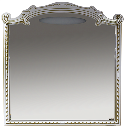 Misty Зеркало Элис 120 белое/патина – фотография-1