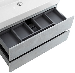 BelBagno Тумба с раковиной Molveno-46 80 подвесная beton – фотография-4