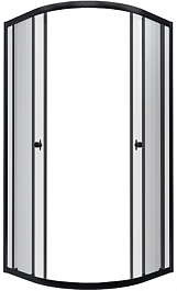 Triton Душевой уголок Альфа-Блэк 90x90 – фотография-1