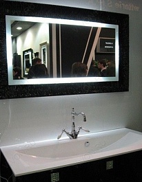 Aquanet Зеркало для ванной "Мадонна 120" черное (168326) – фотография-3